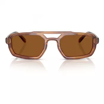 EMPORIO ARMANI EA4240U620373 Herren-Sonnenbrille - Matt schwarzer Rahmen, dunkelgraue Gläser, 53 mm