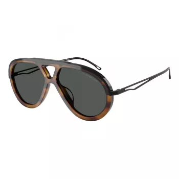 EMPORIO ARMANI EA4242U 621287 Herren-Sonnenbrille Matt Schwarz Grau 56mm