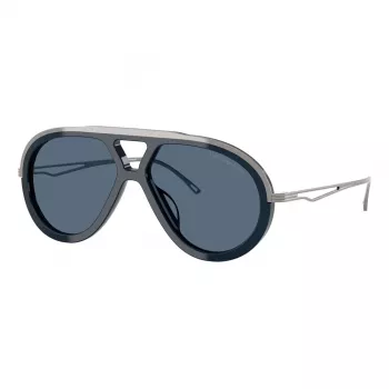 EMPORIO ARMANI EA4242U621380 Herren-Sonnenbrille - Matt schwarzer Rahmen, grau verlaufende Gläser, 56 mm