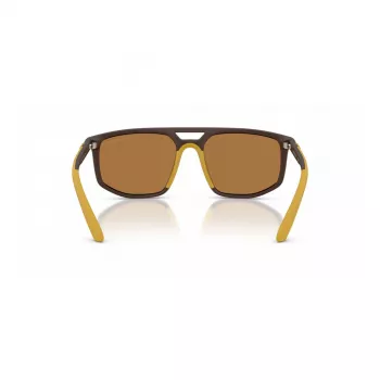 EMPORIO ARMANI EA4248U62586H Herren-Sonnenbrille Matt Schwarz Grau Spiegel Silber 58mm