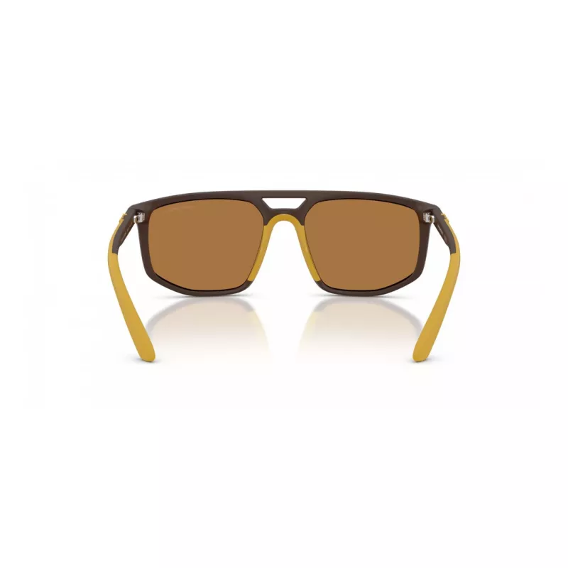EMPORIO ARMANI EA4248U62586H Herren-Sonnenbrille Matt Schwarz Grau Spiegel Silber 58mm