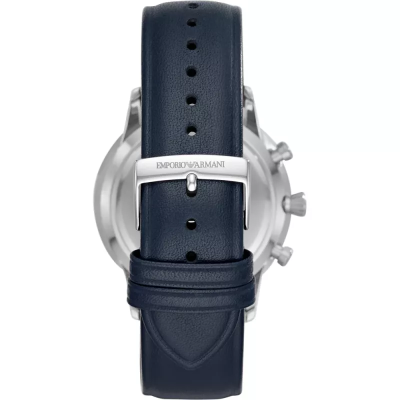 Emporio Armani Herren Luigi Chronograph Edelstahl Mesh Uhr AR11226