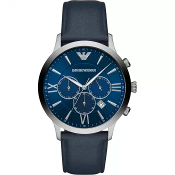 Emporio Armani Herren Luigi Chronograph Edelstahl Mesh Uhr AR11226