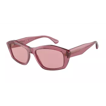 EMPORIO ARMANI Damen Cat Eye Sonnenbrille EA4187-554484 Transparent Grau Grau Verlauf 55/16/140 mm