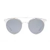 EMPORIO ARMANI Damen Sonnenbrille EA2068-30156G Gold Metall Grau Verlauf Pilot/Aviator 52mm