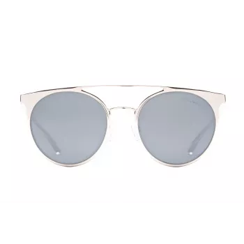 EMPORIO ARMANI Damen Sonnenbrille EA2068-30156G Gold Metall Grau Verlauf Pilot/Aviator 52mm