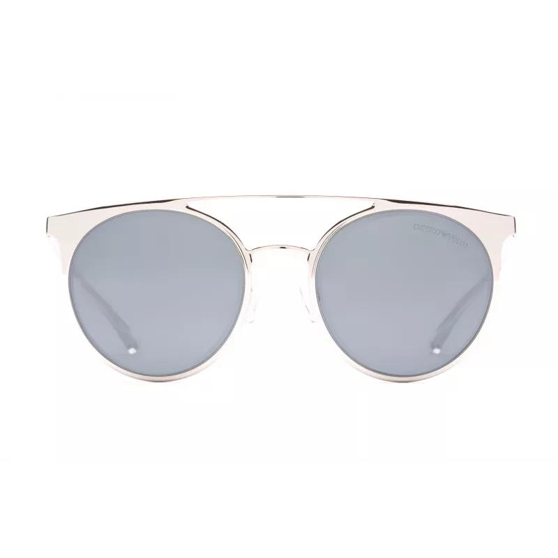 EMPORIO ARMANI Damen Sonnenbrille EA2068-30156G Gold Metall Grau Verlauf Pilot/Aviator 52mm