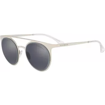EMPORIO ARMANI Damen Sonnenbrille EA2068-30156G Gold Metall Grau Verlauf Pilot/Aviator 52mm