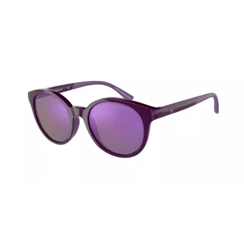 EMPORIO ARMANI Damen-Sonnenbrille EA4185-51154V Transparenter grauer Rahmen Graue Verlaufsgläser 47/18/125 mm