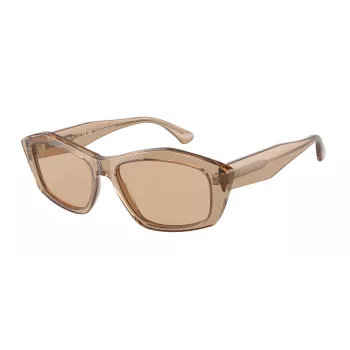 EMPORIO ARMANI Damen-Sonnenbrille EA4187-506973 Havana Brown Gradient 55mm