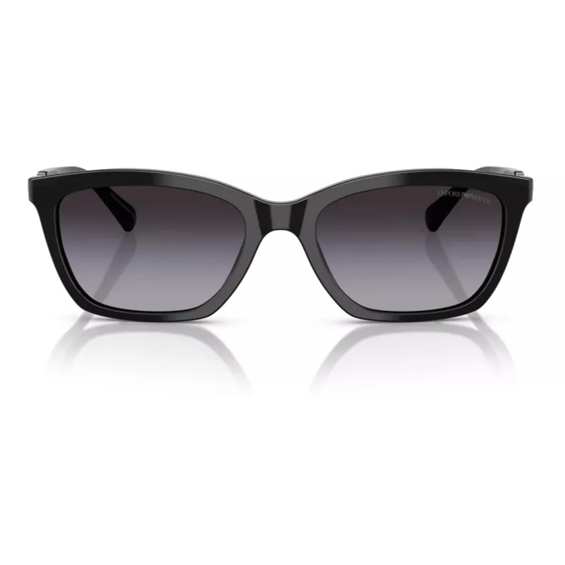 EMPORIO ARMANI Damen Sonnenbrille EA4238F50178G - Schwarzer Acetatrahmen, graue Gradientengläser 54mm