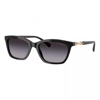 EMPORIO ARMANI Damen Sonnenbrille EA4238F50178G - Schwarzer Acetatrahmen, graue Gradientengläser 54mm
