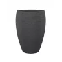 Emsa City Blumentopf 283/54 Schwarz Granit D54 – 65L runder Pflanzkübel für den Außenbereich