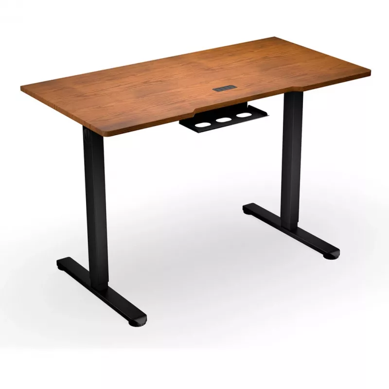 ENDORFY Atlas S Electric Höhenverstellbarer Schreibtisch Walnuss/Schwarz 120x60 cm