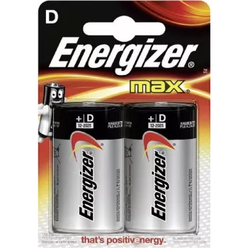 Energizer MAX Alkaline D Batterien, 2er-Pack Blister (LR20) E300129200