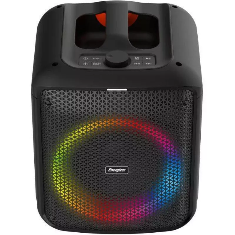 ENERGIZER Tragbarer Bluetooth-Lautsprecher 20W RGB LED FM Radio 6000mAh Schwarz