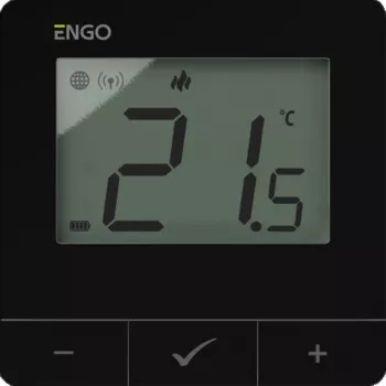 ENGO Controls E25-BATB Smart Wi-Fi Thermostat, Aufputzmontage, Weiß