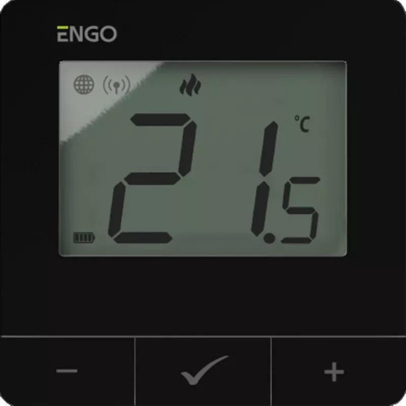 ENGO Controls E25-BATB Smart Wi-Fi Thermostat, Aufputzmontage, Weiß