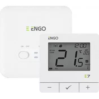 ENGO Controls E7-RFW Funk-Raumthermostat, Weiß