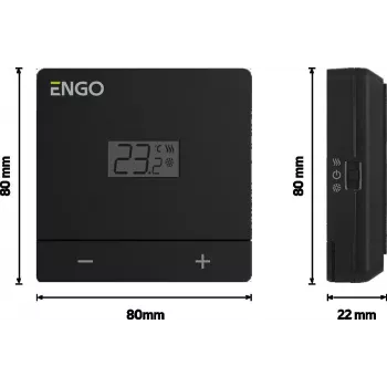 ENGO Controls EASY-230B Kabelloses Tagesprogrammierbares Raumthermostat