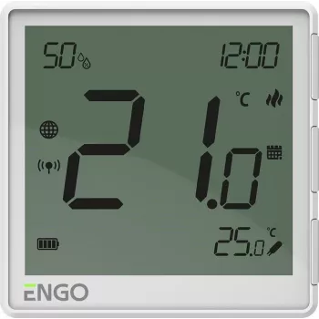 ENGO Controls EONE-BATW Weiß ZigBee Kabelloser Raumthermostat