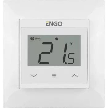 ENGO E55-W Digitaler Raumthermostat für Fußbodenheizung, Weiß