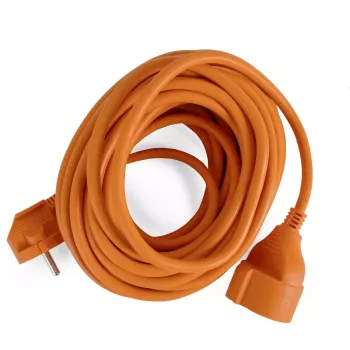 ENTAC ESECG1.5-10-O Verlängerungskabel, 3m, Orange, IP20, Schuko CEE 7/7 auf CEE 7/3, 16A, 250V