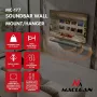 EOF Maclean MC-177 Soundbar-Wandhalterung, Stahl, Schwarz, Neigung +8° bis -8°, max. 10 kg