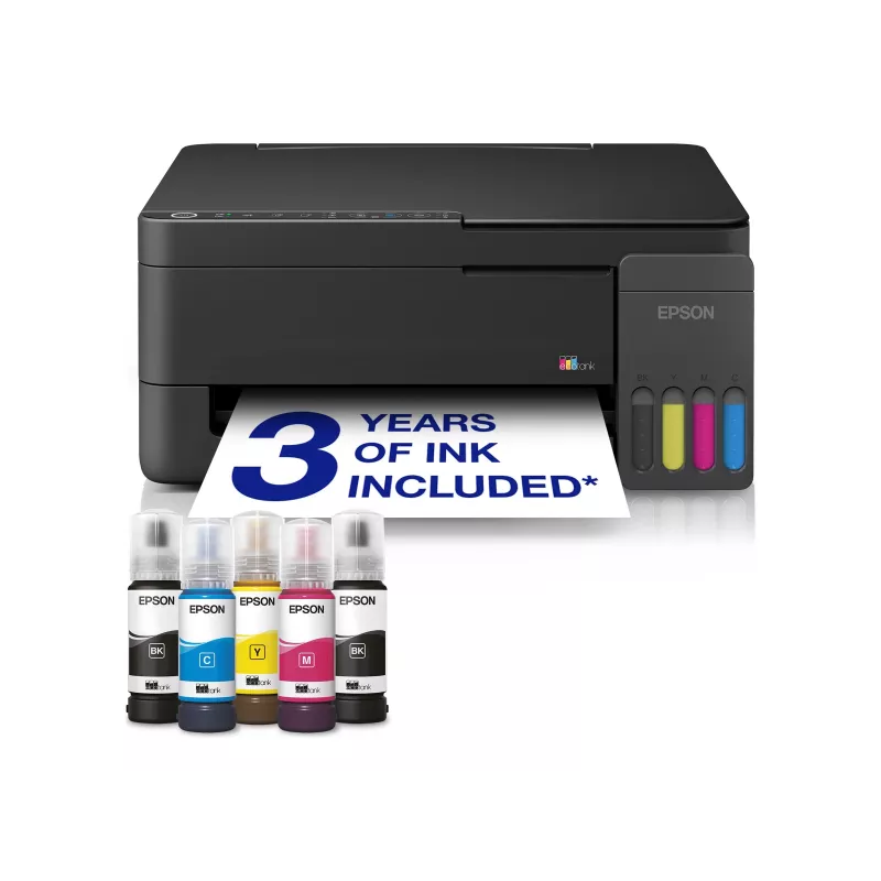 Epson EcoTank L3350 Tintenstrahl-Farbmultifunktionsdrucker A4 Wi-Fi Schwarz