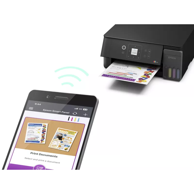 Epson EcoTank L3360 Tintenstrahl-Farbmultifunktionsdrucker (A4, Wi-Fi, Schwarz)