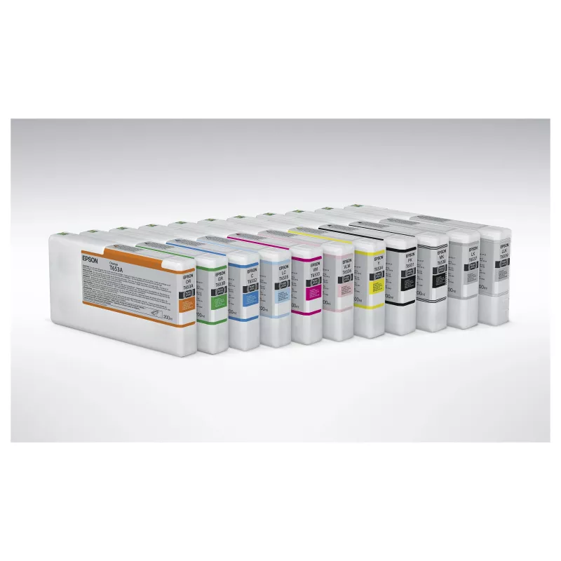 Epson T653400 Gelbe Tintenpatrone (200 ml, Pigment, UltraChrome HDR) für Stylus Pro 4900/7890/7900/9890/9900