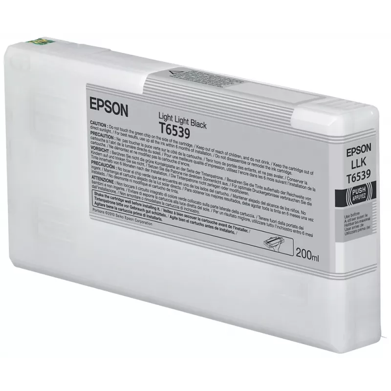 EPSON T6539 Tintenpatrone, Light Light Black, 200 ml