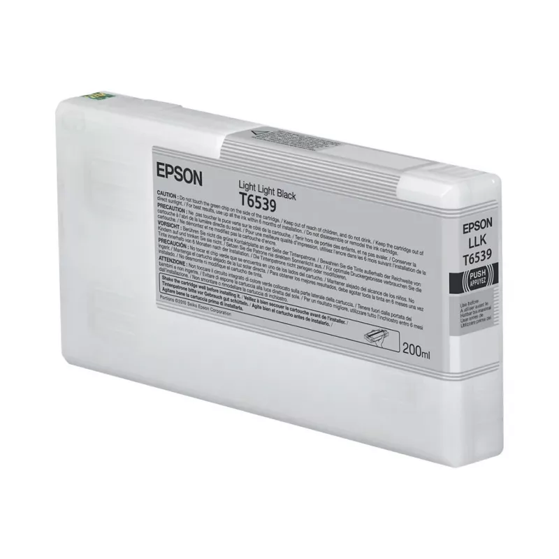 EPSON T6539 Tintenpatrone, Light Light Black, 200 ml