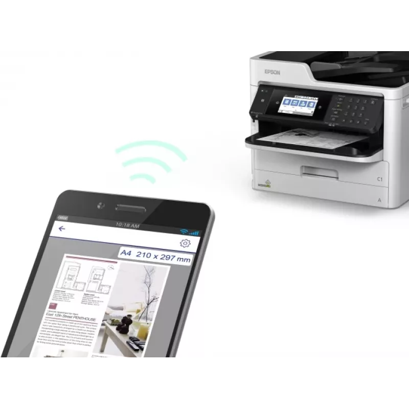 Epson WorkForce Pro WF-M5799DWF Drucker Tinte Schwarzweiß MFP A4, Zählerstand von 20K bis 60K (Gebraucht)