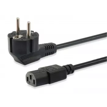 Equip 112121 - 3 m - Schuko Typ F auf IEC C13 Stromkabel - H05VV-F3G - 250 V - 10 A - Schwarz