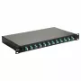 Equip 12-Port Glasfaser-Spleißbox, LC Duplex, OM3, 1U, bestückt, Schwarz