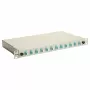 Equip 12-Port Glasfaser-Spleißbox, LC Duplex, OM3, 1U, Bestückt, Grau