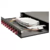 Equip 12-Port Glasfaser-Spleißbox, LC Duplex, OM4, 1U, bestückt, schwarz