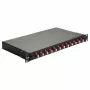Equip 12-Port Glasfaser-Spleißbox, LC Duplex, OM4, 1U, bestückt, schwarz