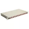 Equip 12-Port Glasfaser-Spleißbox, LC Duplex, OM4, 1U, bestückt, Grau