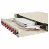 Equip 12-Port Glasfaser-Spleißbox, LC Duplex, OM4, 1U, bestückt, Grau