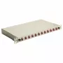 Equip 12-Port Glasfaser-Spleißbox, LC Duplex, OM4, 1U, bestückt, Grau