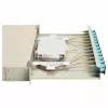 Equip 12-Port Glasfaser-Spleißbox, SC Duplex, OM3, 1U Rackmount, bestückt, Grau