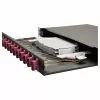 Equip 12-Port Glasfaser-Spleißbox, SC Duplex, OM4, 1U, bestückt, Schwarz