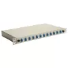 Equip 12-Port LC Duplex OS2 Glasfaser-Spleißbox, 1U Rackmontage, Grau