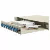 Equip 12-Port LC Duplex OS2 Glasfaser-Spleißbox, 1U Rackmontage, Grau