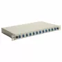Equip 12-Port LC Duplex OS2 Glasfaser-Spleißbox, 1U Rackmontage, Grau