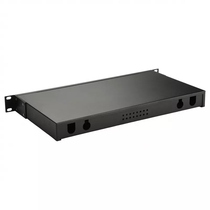Equip 19 Zoll 1U Glasfaser-Space-Box ohne Panel, Stahl schwarz