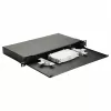 Equip 19 Zoll 1U Glasfaser-Space-Box ohne Panel, Stahl schwarz