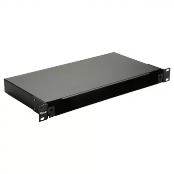 Equip 19 Zoll 1U Glasfaser-Space-Box ohne Panel, Stahl schwarz